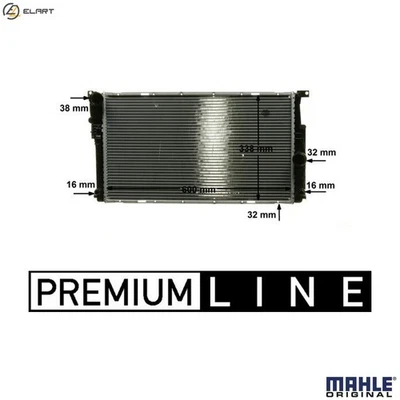 RADIATOR ENGINE COOLING CR 1909 000P FOR BMW 2/4/F3/F8/F0/Convertible/F1/F87 - Image 1 of 4