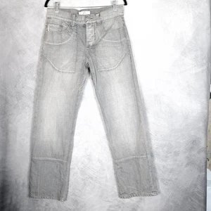 Vntg Armani Exchange A|X Jeans Mens 31 Gray Button Fly Straight Leg Cotton Denim - Bild 1 von 21