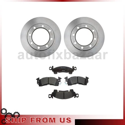 Front Brake Pad Set Disc Brake Rotors Fits Chevrolet K20 4.8L 6.6L 5.7L 4.1L - Image 1 of 4