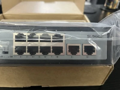 Sodola 8 port PoE Switch 100Mbps/8PoE+ port, 2 ethernet uplink - Image 1 of 4
