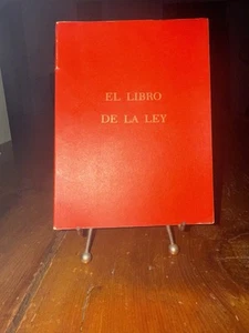 EL LIBRO DE LA LEY ALEISTER CROWLEY ALCHEMY OCCULT MAGICK FACSIMILE BOOK SPANISH - Picture 1 of 14