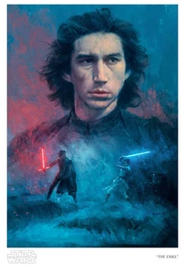 Kylo Ren and Rey The Duel by Ignacio RC Star Wars Fine Art Giclee Print on Paper - Picture 1 of 1