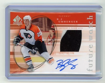 2005-06 UD SP Authentic R.J. Umberger Future Watch Auto Patch FWAP /100 - Image 1 of 2