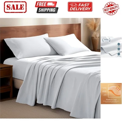 Juego de Sábanas de Franela 100% Algodón, Terciopelo Suave Peso Pesado - Doble Flan Cepillado... Foto 1 de 4