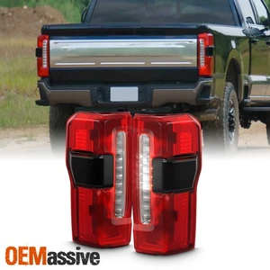 For 2023-2024 Ford F250 F350 Superduty Halogen w/Blind Spot Red Tail Lights Pair - Picture 1 of 6