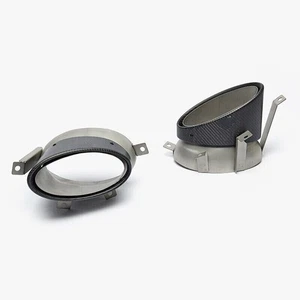 Carbon Fiber Exhaust Tailpipe Exhaust Suitable for Audi R8 V10 2007-2012 Tips - Picture 1 of 6