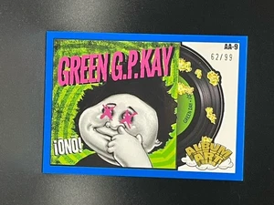 Garbage Pail Kids x Green Day - Tarjeta de arte de álbum #AA-9 - Paralelo azul /99 GPK - Imagen 1 de 2