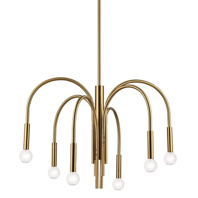 Lámpara de araña cascada Dainolite CLY-246C Callway 6 luces 24" W - latón Foto 1 de 4