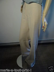 Caloma Made in Italy Pantalon Ultra Feminin Ecru from a Fashion Show - Picture 1 of 4
