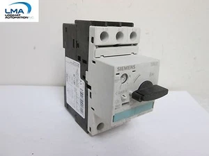 SIEMENS 3RV1021-1AA10 SIRIUS MANUAL MOTOR PROTECTOR CIRCUIT BREAKER 3-POLE - Imagen 1 de 2