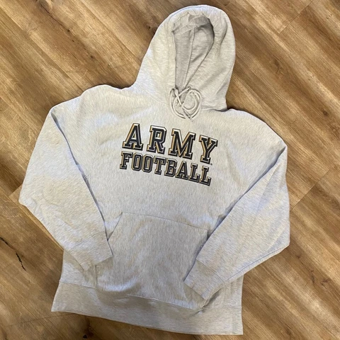 ARMY BLACK KNIGHTS VINTAGE 2000s Y2K COLLEGE FOOTBALL HOODIE SWEATSHIRT LARGE Cover