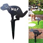 Quirky Iron Yard No Dog Pooping Sign Adds a Touch of Humor to Your Garden