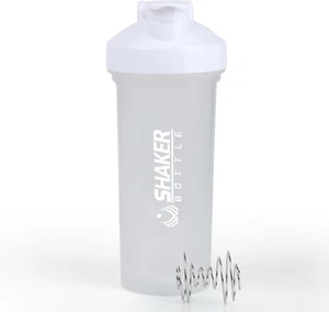 Protein Shaker Bottle 24Oz- Leak- Proof GYM Shaker Cup with Handle and Mixing Ba - Picture 1 of 12
