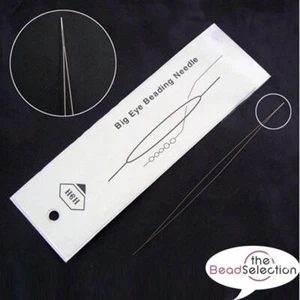 AGUJAS DE ABALORIOS DE OJO GRANDE 100mm hilo fácil fabricación de joyas de alta calidad msc7 - Imagen 1 de 5