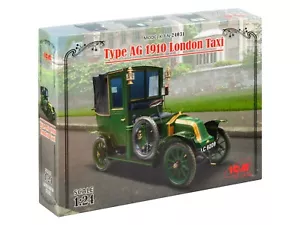 Renault Type AG 1910 Year London Taxi 1/24 Scale Plastic Model Kit ICM 24031 - Picture 1 of 11