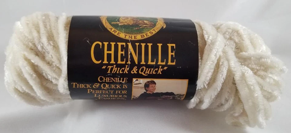 Lion Brand Yarn Chenille Thick & Quick 91% Acrylic 9% Rayon 107y - Image 1 of 1
