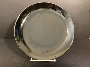 Vintage Midcentury Bauer LA USA Plainware Pottery Black Dinner Plate 9 1/4" - Picture 1 of 6