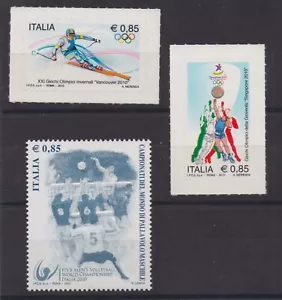 ITALIE SERIE DE 3 TIMBRES SPORT NEUF** N°3120/3164 C: 7,50€ - Photo 1/1