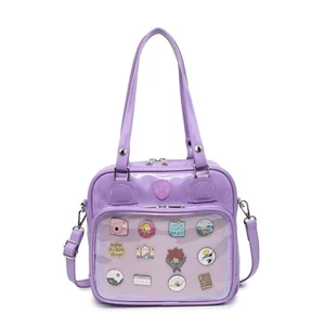 RAINBOW SMILE Ita Bag Mehrzweck Rucksack Umhängetasche Kawaii Pin Displ... - Bild 1 von 6