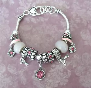 Nuovo parrucchiere parrucchiere taglia asciugacapelli charms stile europeo bracciale grande - Foto 1 di 4