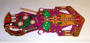 BALLY LOST WORLD Pinball Machine Playfield Overlay With After Pictures - Picture 1 of 3