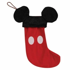 DISNEY MICKEY MOUSE TERCIOPELO ROJO NAVIDAD MEDIAS MICKEY OREJAS WIDDOP & CO - Imagen 1 de 1