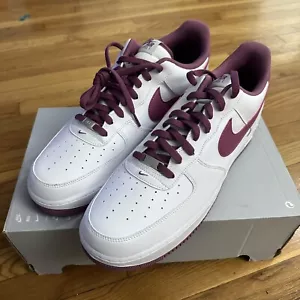 Nike Air Force 1 '07 Low White Light Bordeaux Purple DH7561 101 Men's Size 17 - Picture 1 of 6