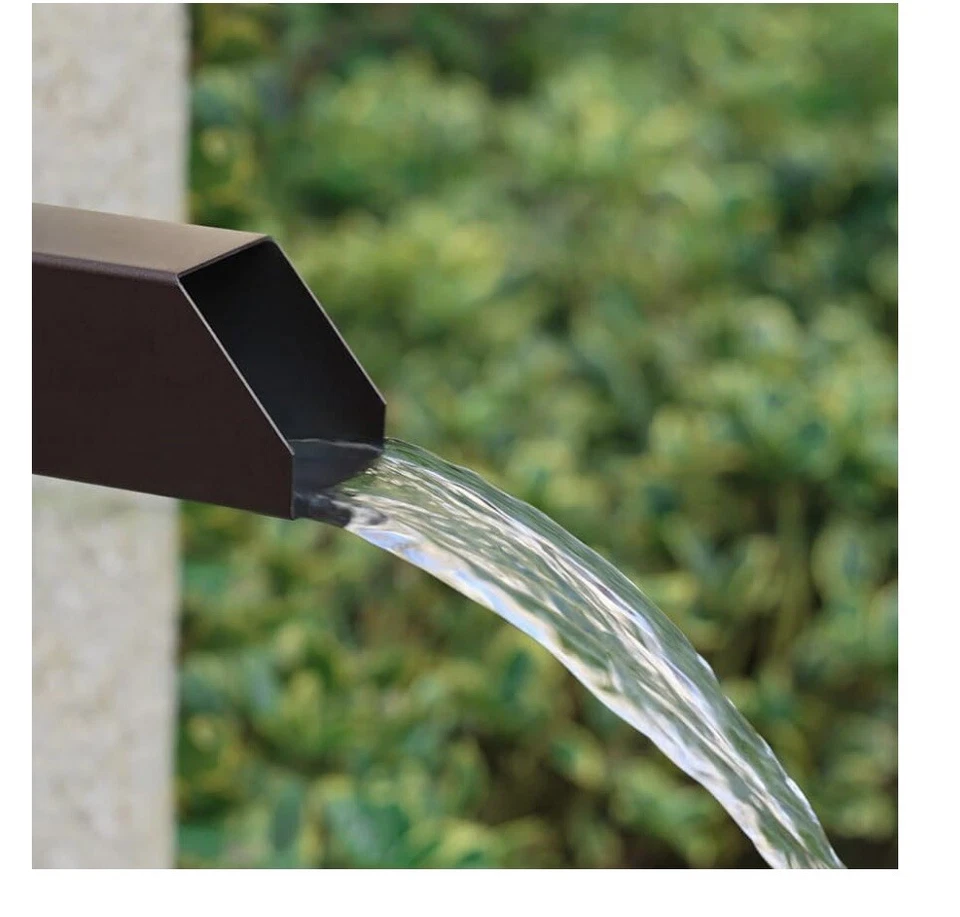 Stainless Steel Powder Coated Bronze  1.5" Internal Thd. Water Scupper - Image 1 of 4