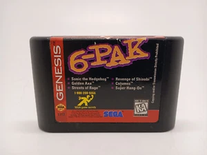 Genesis 6-Pak (Sega Genesis, 1995) Cartridge Only Tested Working - Foto 1 di 6