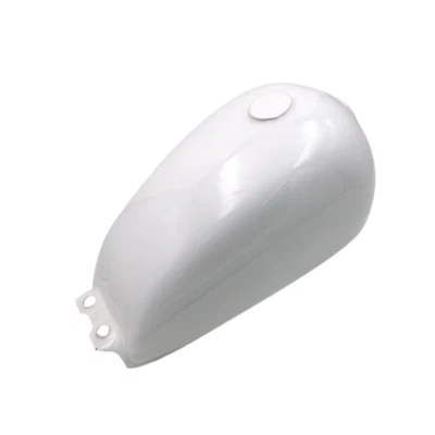 Tapa blanca del tanque de gasolina 9L 2,4 galones para Suzuki GN125 Café Racer Old School Foto 1 de 3