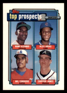 1992 O-Pee-Chee #551 Wilfredo Cordero/Chipper Jones/Manny Alexander/Alex Arias - Picture 1 of 2