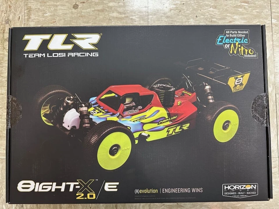 Team Losi Racing 8IGHT-X/E 2.0 Combo Nitro/Electric 1/8 4x4 Off-Road Buggy Kit - Image 1 of 4