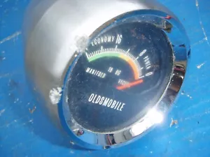 1964 1965 1966 1967 68 69 Oldsmobile 67 Cutlass 442 Console Mounted Vacuum Gauge - Bild 1 von 9