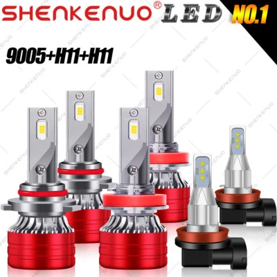 For Lexus RX400h 2006 2007 2008 LED Headlight Hi/Lo Beam + Fog Light Bulbs kit - Image 1 of 4