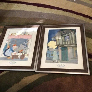 2 cuadros enmarcados vintage de Nursory Friends, de Francia, 11,5 por 9,5. - Imagen 1 de 8