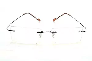 HINGELESS TITANIUM RIMLESS PHOTOCHROMIC ANTI BLUE PROGRESSIVE / Reading Glasses - Picture 1 of 3