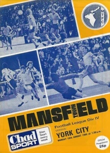 Mansfield Town v York City (Re-elected) Division Four 18th Aug 1980 - Picture 1 of 8