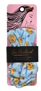 Bella Beauty Spa Headband, Baby Blue W/Pomeranian Like Dog, One Size Fits Most - Picture 1 of 1