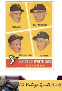 1960 Topps #458 Chicago White Sox Coaches (Cooney/Gutteridge/Cuccinello/Berres) - Bild 1 von 2
