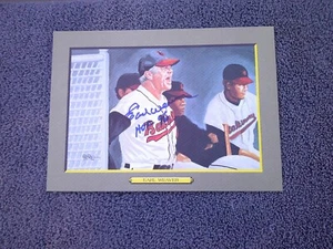 1997 PEREZ-STEELE SIGNED EARL WEAVER GREAT MOMENTS POSTCARD JSA COA - Picture 1 of 3