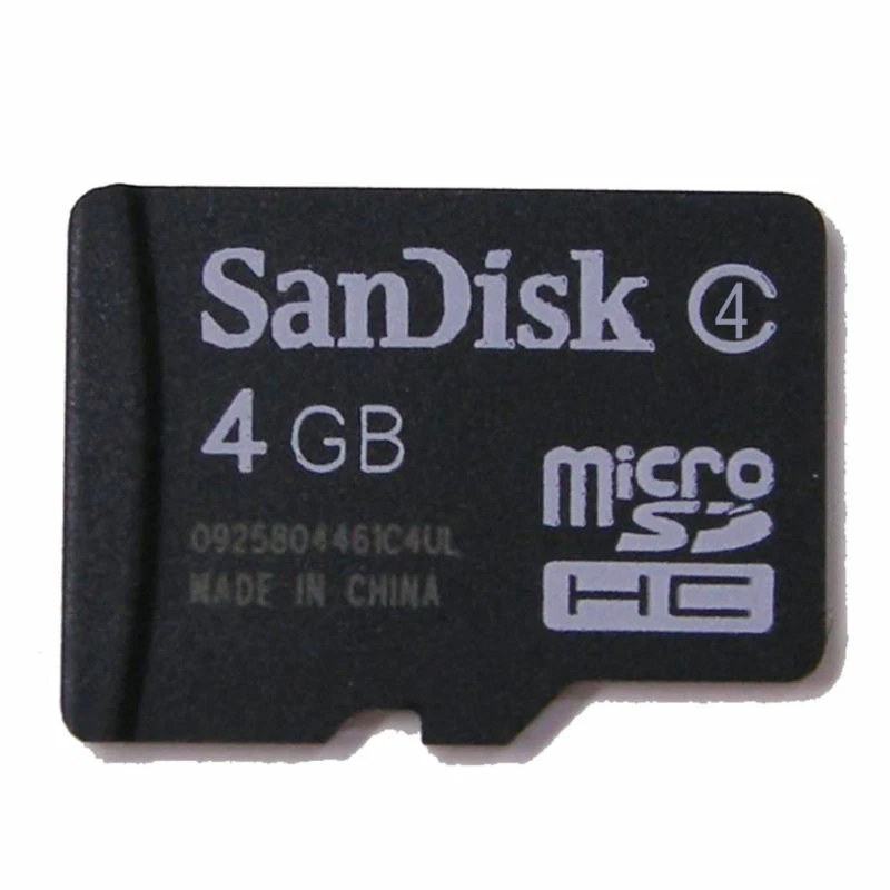 SanDisk 4GB Micro SD SDHC Class 4 Micro SDHC TF Card Genuine New For Cellphones - Image 1 of 4