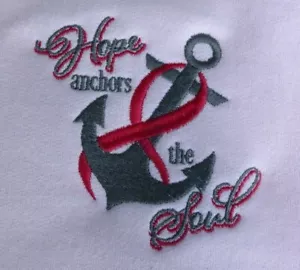 Hot Pink Ribbon ANCHOR SOUL Sweatshirt XL Brustkrebs hellrosa Rundhalsausschnitt neu - Bild 1 von 3