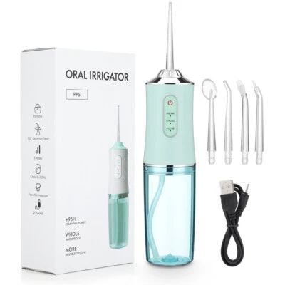Professional Cordless Water Flosser Dental Oral Irrigator Travel Teeth Cleaner - Image 1 of 4