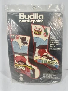 Vintage Weihnachtsstrumpf BUCILLA Nadelspitzen-Set #60601 Zuckerpflaume Visionen Neu - Bild 1 von 2