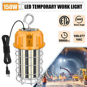 150W LED Temporary Work Light Hanging Construction Jobsite Lighting 22,500LM ETL - Picture 1 of 11