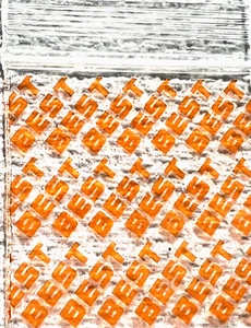 100 SMALL BAGGIES 1515 1.5" X 1.5" MINI Resealable POLY DESIGNER BAG ORANGE BEST - Picture 1 of 11