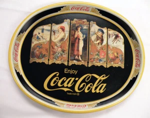 Coca-Cola ovale Dose Serviertablett Shasta Dam Limited Edition nur 2000 hergestellt - Bild 1 von 2