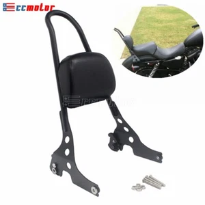 Backrest Sissy Bar For Harley Sportster Custom 1200 Forty Eight XL1200X Iron 883 - Picture 1 of 8