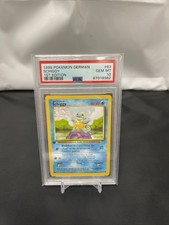 Pokemon Base Set German 1st Edition Squirtle Schiggy 63/102 PSA 8