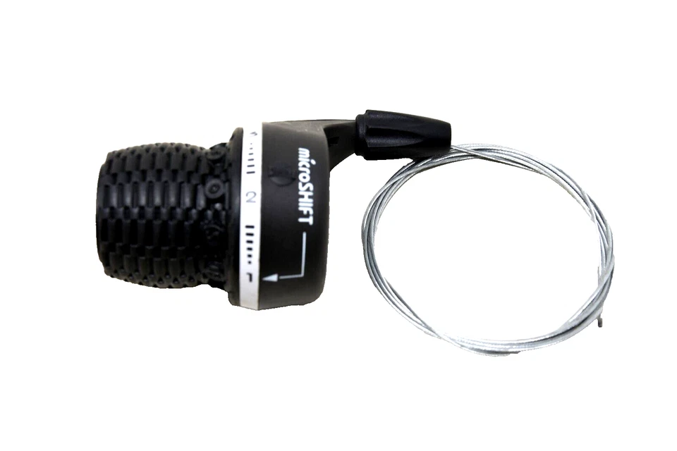 microSHIFT MS25 Friction Left Side 3 Speed Twist Grip Bike Grip Shifter - Image 1 of 1